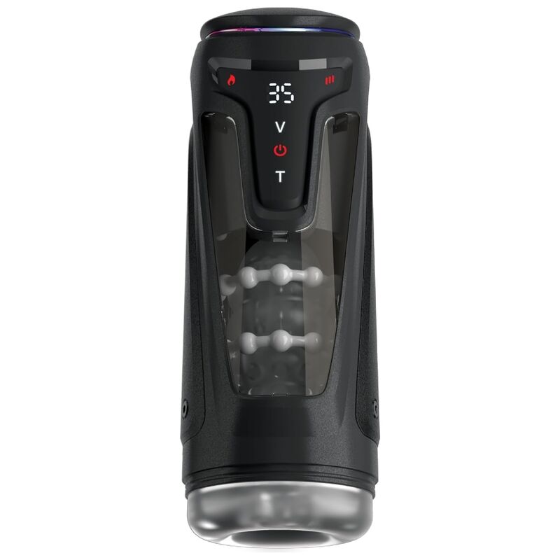 PDX ELITE - Moto-Bator Pro Automatisk Støtende Masturbator med Varme 26,5 cm