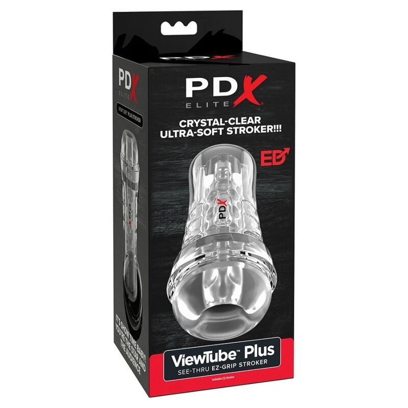 PDX ELITE - Viewtube Plus Transparent Masturbator 21 cm