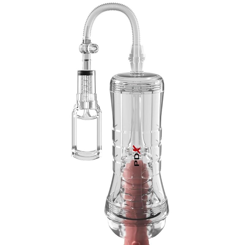 PDX ELITE - Viewtube Vac XXL Transparent Masturbator med Sugepumpe 27,3 cm
