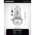 PDX ELITE - Viewtube Vac XXL Transparent Masturbator med Sugepumpe 27,3 cm