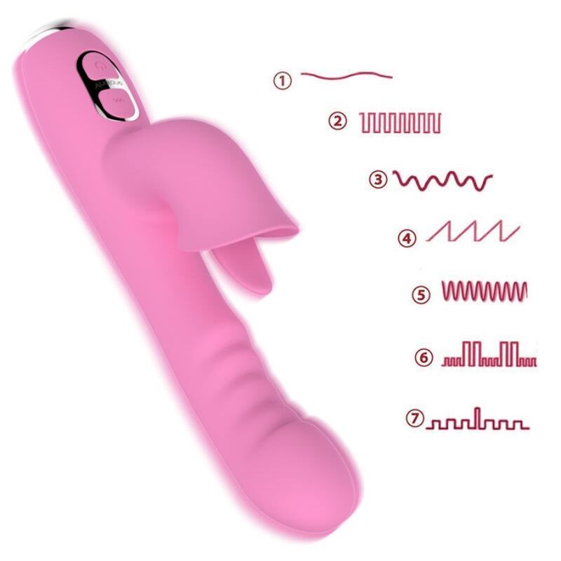 NALONE - T-May Rabbitvibrator med støt & svingbevegelse