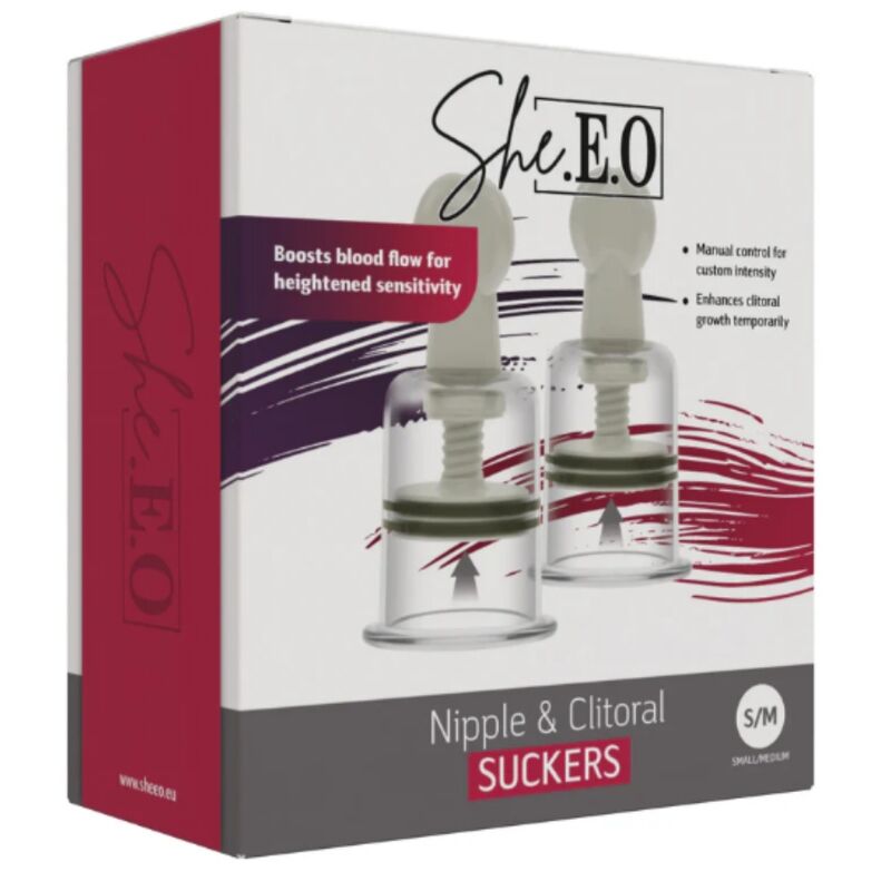 SHE.EO - Sugekopper for brystvorter & klitoris S/M
