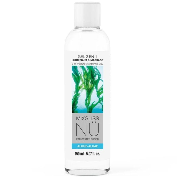 MIXGLISS - NÜ 2-i-1 Vannbasert glidemiddel & massasjegel Nuru Alger 150 ml