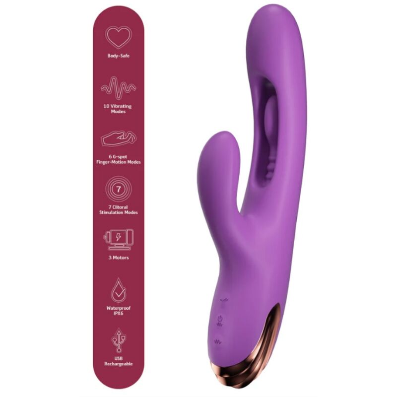 SHE.EO - Rabbit G-punktsvibrator med Finger Motion