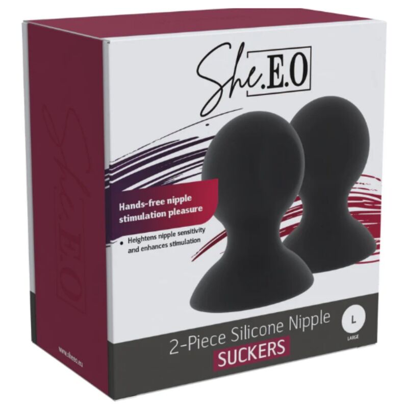 SHE.EO - Silikon brystvorte-sugekopper L