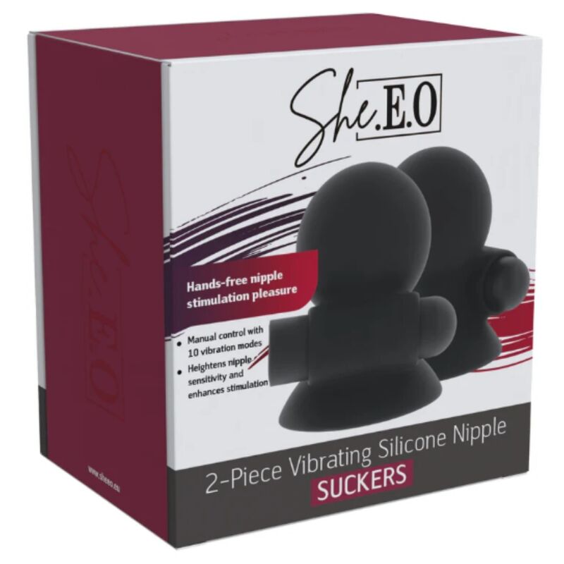 SHE.EO - Oppladbar vibrerende brystvorte-suger
