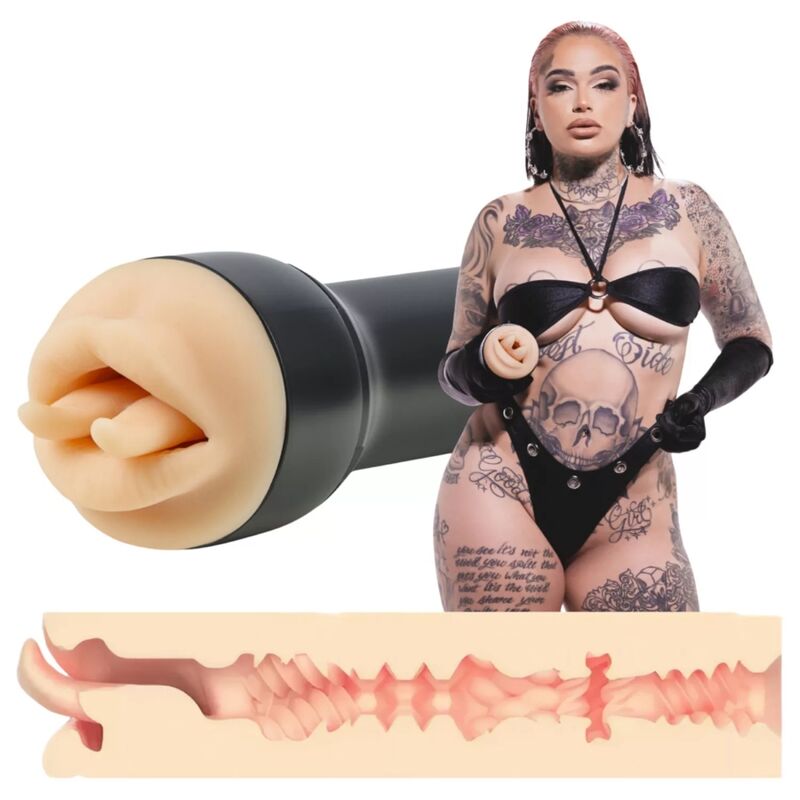 KIIROO - Raven Mouth Realistisk masturbator med tunge