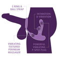 ANAL FANTASY ELITE - Ass-Gasm IntiMotion Oppladbar anal- & perineumstimulator