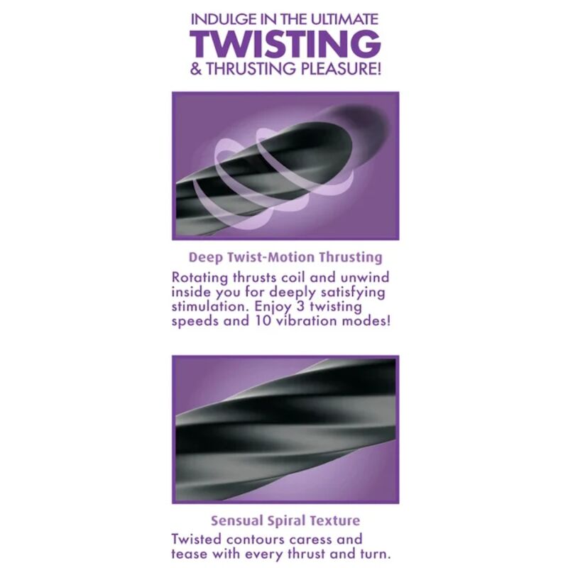 ANAL FANTASY ELITE - Twist Ecstasy Oppladbar roterende analstimulator