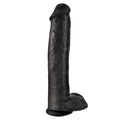 KING COCK - Realistisk dildo med baller 38 cm