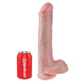 KING COCK - Realistisk dildo med baller & sugekopp 38 cm