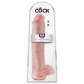 KING COCK - Realistisk dildo med baller & sugekopp 38 cm