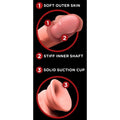 KING COCK PLUS - Triple Density Realistisk dildo med svingende baller 23 cm