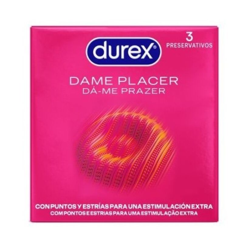 DUREX - Dame Placer Kondomer med knopper 3 stk