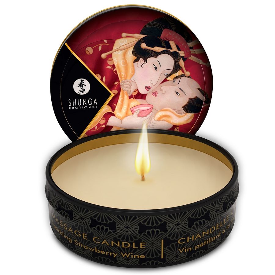 SHUNGA - Strawberries Cava Massasjelys 30 ml