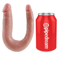 KING COCK - Double Trouble U-formet Liten Hud 12,7 cm