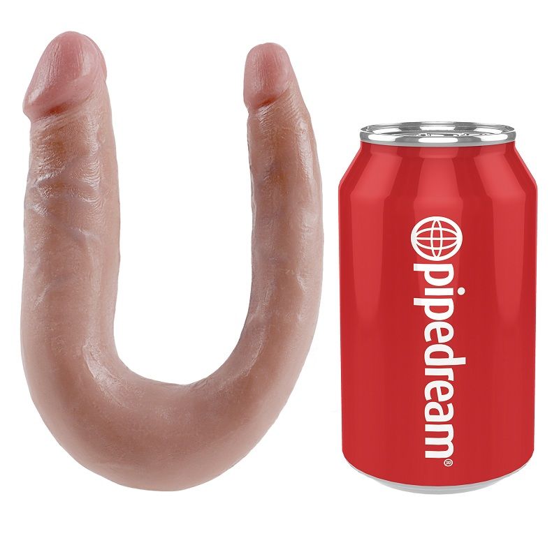 KING COCK - Double Trouble U-formet Liten Hud 12,7 cm