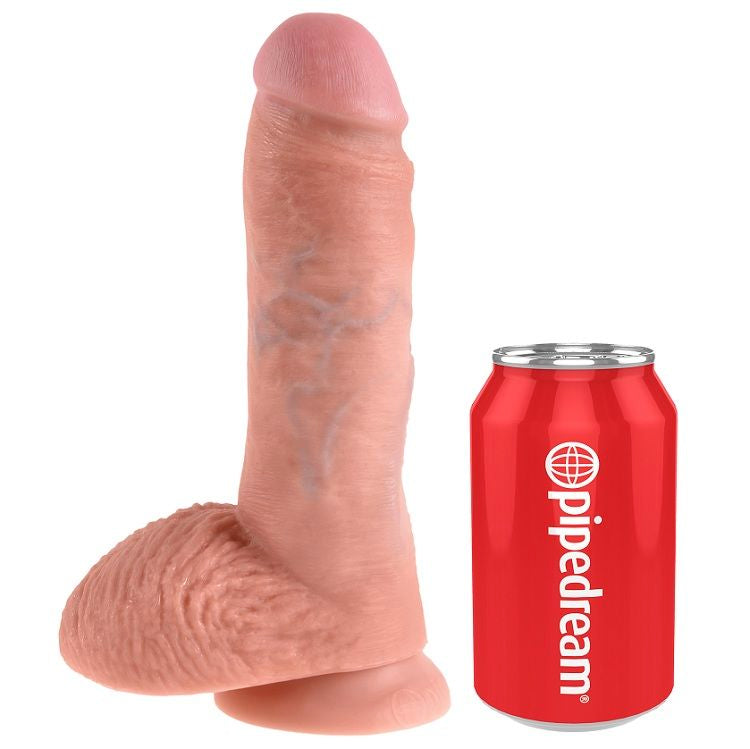 KING COCK - Realistisk Dildo med Baller Hud 20,3 cm