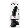 KING COCK - Realistisk dildo med pung Sort 23 cm