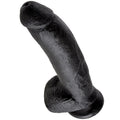 KING COCK - Realistisk dildo med pung Sort 23 cm