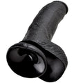 KING COCK - Realistisk dildo med pung Sort 23 cm