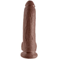 KING COCK - Realistisk Dildo med Baller Brun 22,9 cm