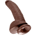 KING COCK - Realistisk Dildo med Baller Brun 22,9 cm