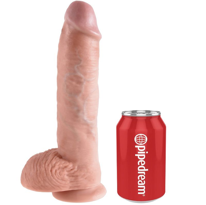 KING COCK - Realistisk Dildo med Baller Hud 26,5 cm