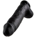 KING COCK - Realistisk Dildo med Baller Sort 30,5 cm
