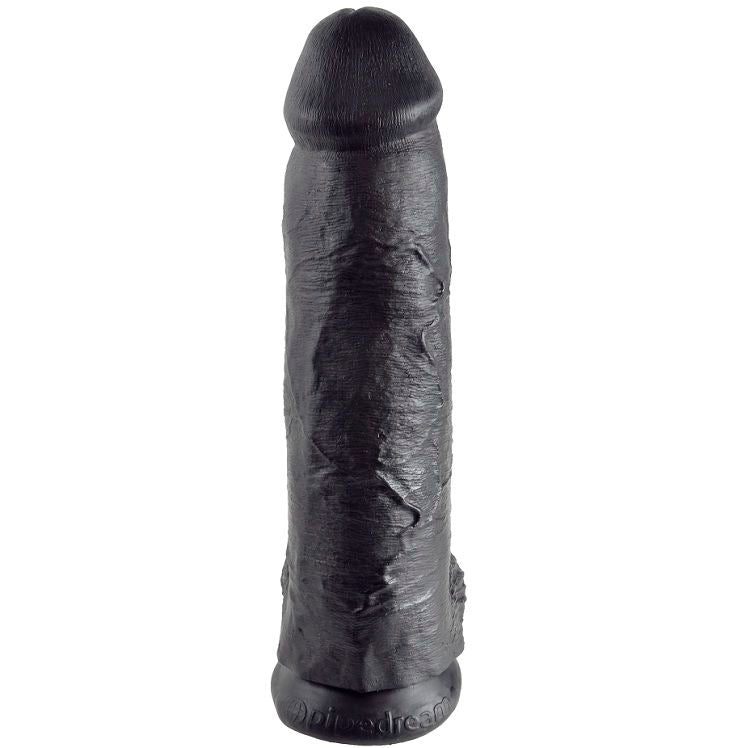 KING COCK - Realistisk Dildo med Baller Sort 30,5 cm
