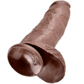 KING COCK - Realistisk dildo med pung Brun 30 cm