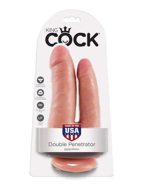KING COCK - Double Penetrator Realistisk Dildo
