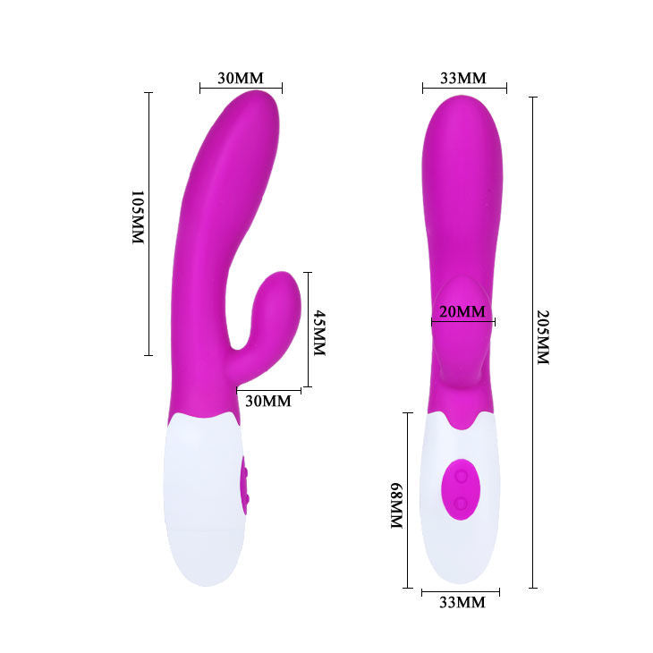 PRETTY LOVE - Alvis Rabbitvibrator med klitorisstimulator