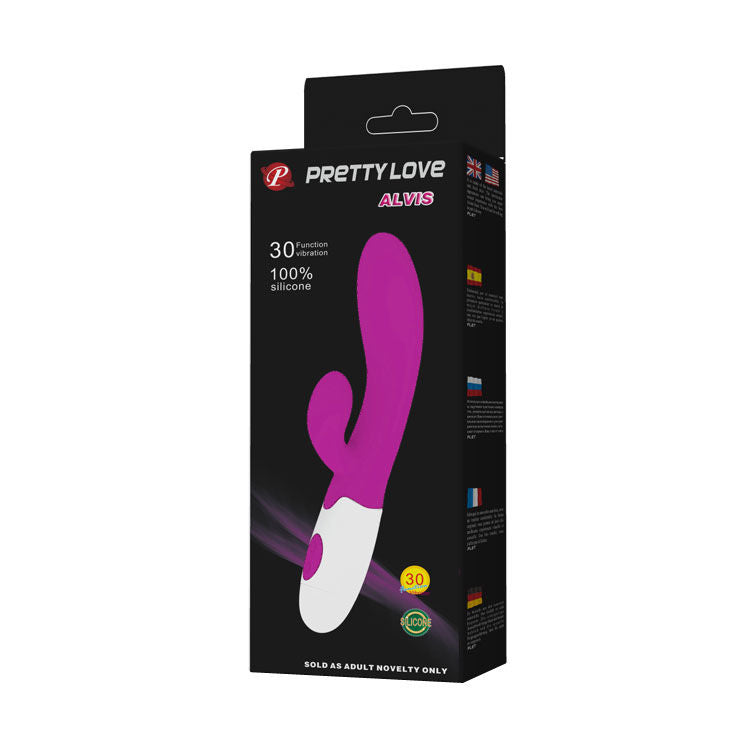 PRETTY LOVE - Alvis Rabbitvibrator med klitorisstimulator