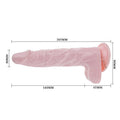 BAILE - Super Vibro Dong Realistisk vibrator med sugekopp 20,5 cm
