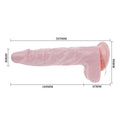 BAILE - Super Rota Dong Realistisk Roterende Dildo 20,5 cm