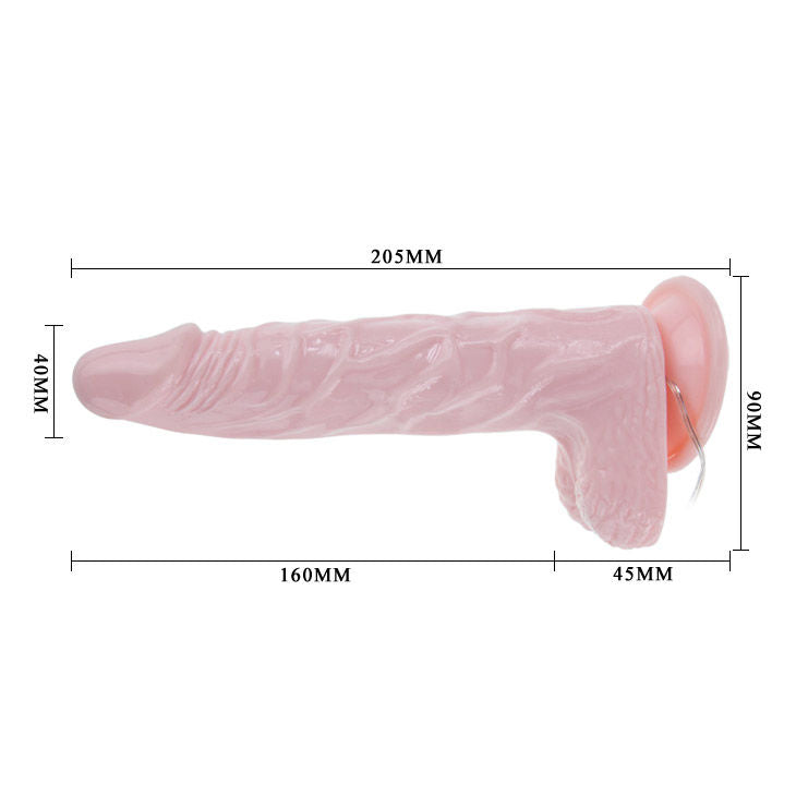 BAILE - Super Rota Dong Realistisk Roterende Dildo 20,5 cm