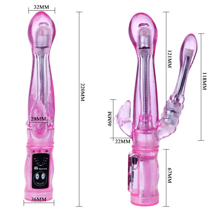 BAILE - Fleksibel vibrator med analstimulator