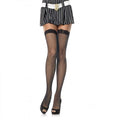 LEG AVENUE - Finnetting-Strømper med Blonde