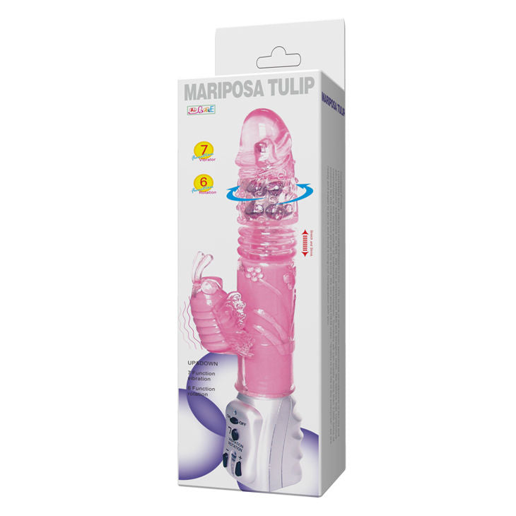 BAILE - Butterfly Tulip Rabbitvibrator med rotasjon