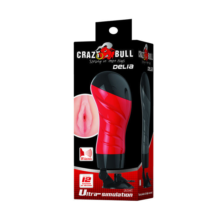CRAZY BULL - Vagina-masturbator med Lydfunksjon