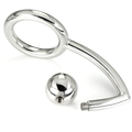 METAL HARD - Penisring med Analkrok 45 mm