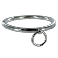 METAL HARD - Halsbånd med Ring 10 cm