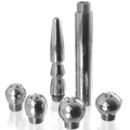 METAL HARD - Vaginal/anal rensesett 5 deler