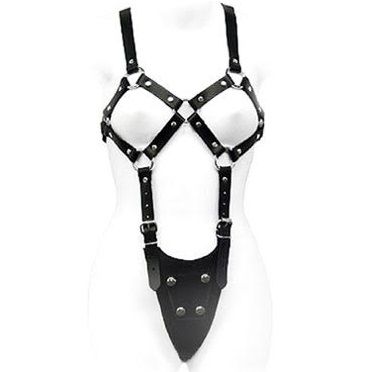 LEATHER BODY - Exposed Harness Dame