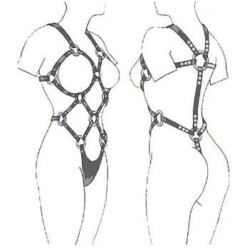 LEATHER BODY - Harness Dame
