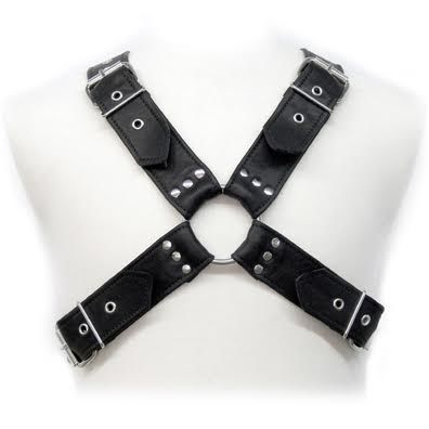 LEATHER BODY - Buckles Body harness i lær for menn