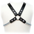 LEATHER BODY - Chain Body harness i lær for menn