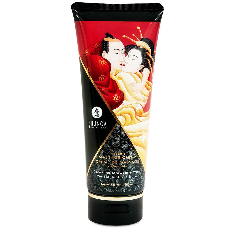 SHUNGA - Strawberry Cava Massasjekrem 200 ml