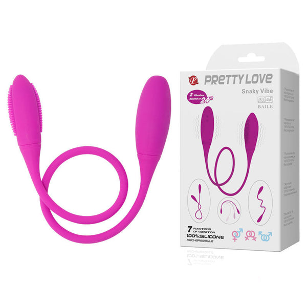 PRETTY LOVE - Snaky Deluxe Dobbel vibrator